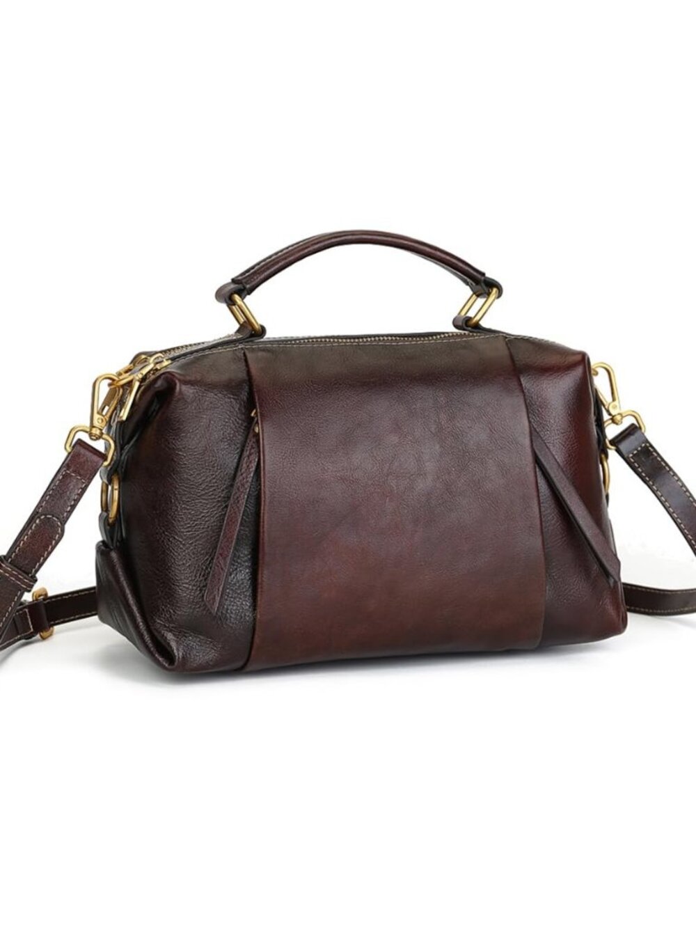 Genuine Leather Crossbody Bags for Women Wristlets Handbags Purse Small Satchel